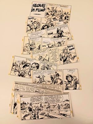 Bignotti, Franco - 28 Original page - Hondo - Serie Falco - Segnali di fumo - 1957 | Catawiki