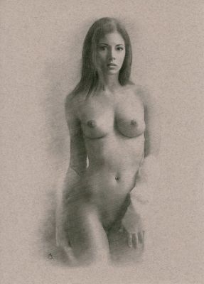 Arthur Smith - 1 Original colour drawing - Les pin-ups d’Arthur - Gabriella - 2021 | Catawiki