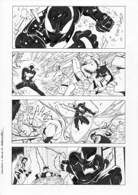Continue Shopping | GWENPOOL #4 PAGE 13 ORIGINAL PAGE BY STEFANO NESI | Scott’s Collectables