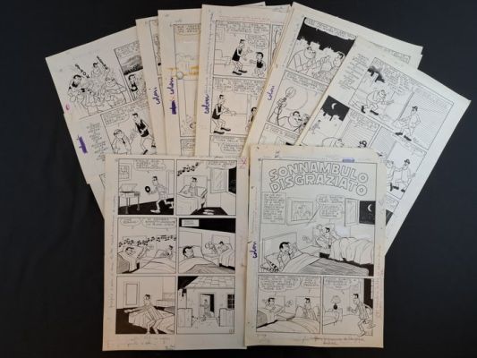 Moletti - 16 Original page - Cucciolo - Sonnambulo Disgraziato - 1960 | Catawiki