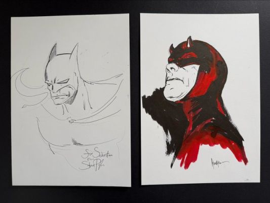Steve Pugh - Marko Djurdjevic - 2 Original drawing - Batman - Daredevil