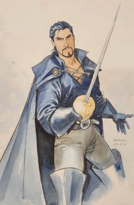 Marini, Enrico - 1 Original colour drawing - Le Scorpion - 2024 | Catawiki