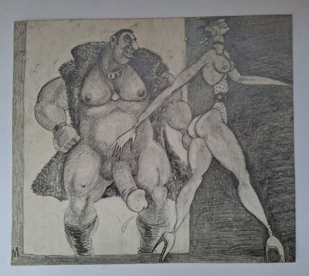 Nazario Luque Vera / Fermiin M - 1 Original preliminary drawing - Los Hombres de mi Vida - Los Hombres de mi Vida | Catawiki