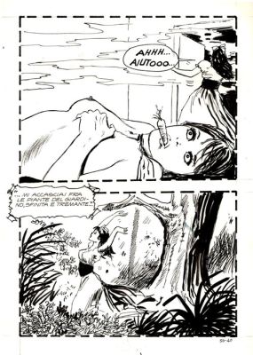 Manara, Milo - 1 Original page - Jolanda De Almaviva #50 - "La foresta degli impiccati" - 1973