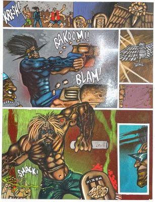 Nick Percival - Garth Ennis - 1 Original page - Judge Dredd Megazine - 2013