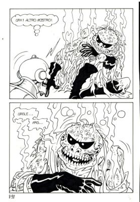 Magnus - 1 Original page - Necron #8 - "Gli uomini pesce" - 1981