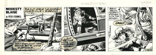 Romero, Enric Badia - 1 Original page - Modesty Blaise - strip #3614 - 1975 | Catawiki