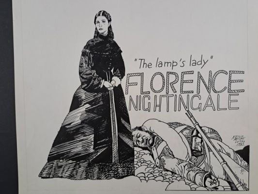 Micheluzzi, Attilio - 1 Original drawing - Florence Nightingale | Catawiki