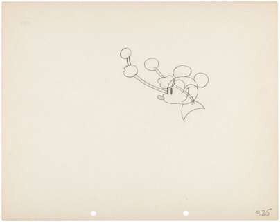 MICKEY MOUSE "STEAMBOAT WILLIE" ORIGINAL PRODUCTION DRAWING. | Hake’s