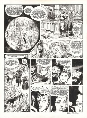 Ralph Meyer | Planche originale n°41 - Mister Prairie - Undertaker | Daniel Maghen