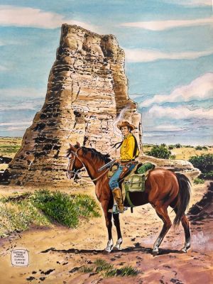 Della Monica, Raffaele - 1 Original colour drawing - Tex - L‘attesa - 2026
