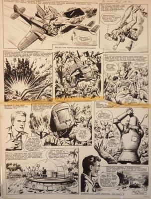 Kearon, Ted - 1 Original page - Archie de man van staal - Robot Archie ; El Lobo - 1960
