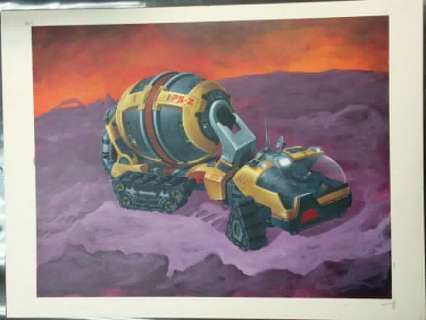 John Zeleznik Planet Shapers Mixer Concept Painting Original Art