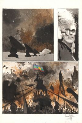 Emmanuel Lepage | Planche originale n°4 - Au pied des étoiles | Daniel Maghen