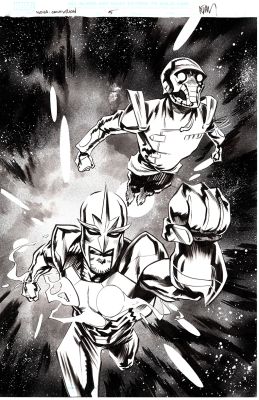 NOVA CENTURION #5 ORIGINAL COVER ART BY ADAM GORHAM | Scott’s Collectables