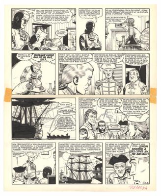 Victor Hubinon | Planche originale n°09 publiée dans Pilote n°270 - Mort ou vif - Barbe-Rouge | Daniel Maghen