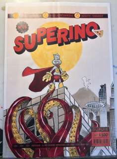Nicolas Keramidas | Ruff de couverture pour la BD SUPERINO | Les dessinateurs