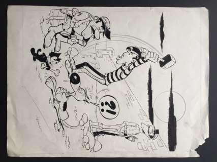 Albers, Henk | cover "Lucky Luke" for the publication in Dutch "Parody of plagiaat?"  - (1982) | Catawiki