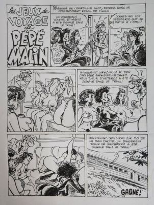 Hugot, Jean-Pierre - 1 Original page - Pépé Malin va bien - 2003 | Catawiki