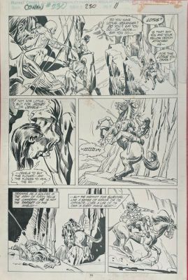Frank Springer/Don Perlin - 1 Original page - Conan le Barbare - # 230 - 1990 | Catawiki
