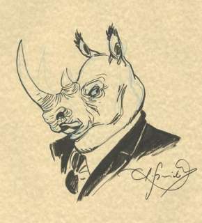 Guarnido. Dessin original non nominatif Blacksad | BDEnchères