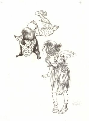 Claire Wendling | Illustration originale | Daniel Maghen
