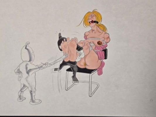 Saudelli, Franco - 1 Original drawing - Bondage | Catawiki