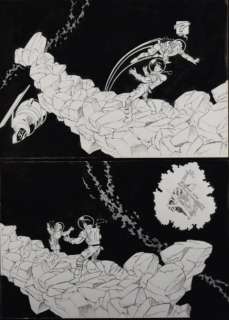 Danard, Jean Pierre - Illustration Ã  l‘encre de chine pour les 2 pages de