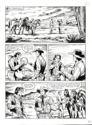 Laurenti, Mauro - 3 Original page - Tex #728 - "Una colt per Manuela Montoya" - 2021 | Catawiki