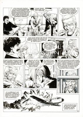 Mitton, Jean-Yves - 1 Original page - De Silence et de Sang T10 - Dans le courant sans fin - 1996 | Catawiki