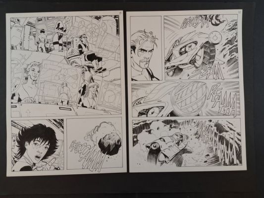 De Angelis, Roberto - 2 Original page - Nathan Never: Futuro | Catawiki