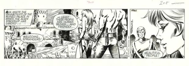 Romero, Enric Badia - 1 Original page - Axa - strip #1565 - 1983