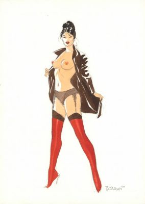 Philippe Berthet | Illustration originale - Pin-Up | Daniel Maghen