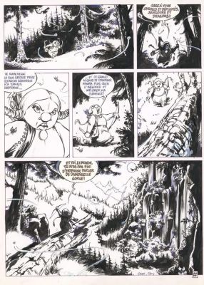 Christian Paty - Planche originale n°22 - Damoiselle Gorge
