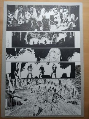 Marco Foderà - 2 Original page - The Fog - (official sequel of John Carpenter movie) - 2024 | Catawiki