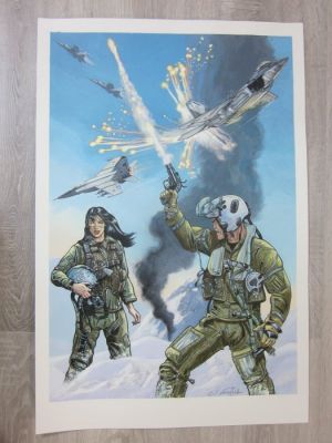 Formosa, Gil - 1 Original colour drawing - Buck Danny | Catawiki