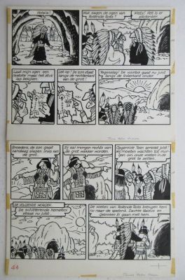 Jef Nys - 1 Original page - Jommeke 41 - Twee halve lappen - 1970 | Catawiki