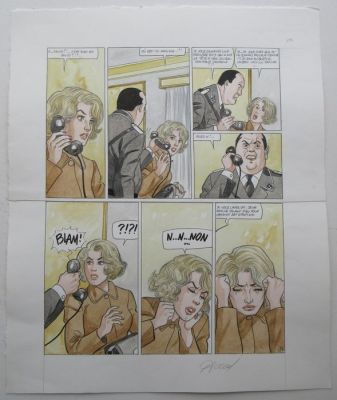 Renaud - 1 Original colour page - D’Encre et de sang / Inkt en bloed - 2014 | Catawiki
