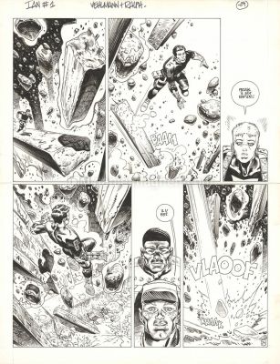 Ralph Meyer | IAN, Un singe électrique, Planche originale n° | Daniel Maghen