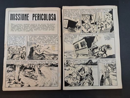 Chiomenti, Vincenzo - 45 Original page - Tony Il Piccolo Vagabondo: Missione Pericolosa - 1949 | Catawiki