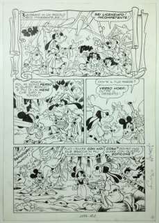 Asteriti, Sergio | original plate "Topolino e il Sigillo di Re ArtÃ¹" n. 1553 (1985) | Catawiki