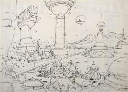 MOEBIUS Travail de recherche pour une illustratio… | Vermot et Associés