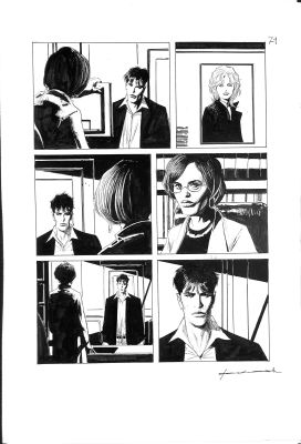 Corrado Roi – Tavola Originale - “Dylan Dog” - china su cartoncino - firmata | Love Original Art