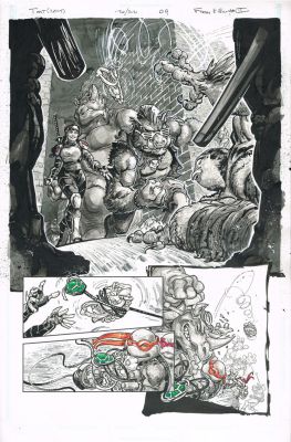 Freddie E. Williams II | TMNT (2024) (Issue 20/300, Pg 09) 11 x 17 | Freddie E. Williams II