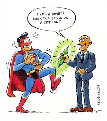 Joan C. Marco | Original drawing – Superman – Marco | Origin Of Comics