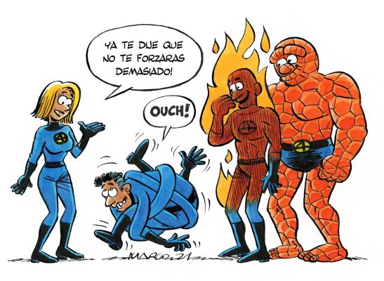 Joan C. Marco | Original drawing – Fantastic Four – Marco | Origin Of Comics