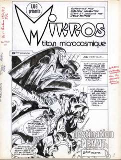 MITTON Jean Yves  - Mikros  - Planche 1 du récit Destination Néant édité dans [...]