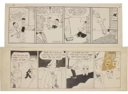 Walter Berndt, (2) Smitty Daily Comic Art Strips