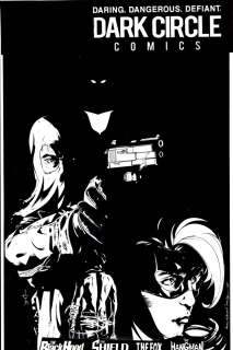Drew Johnson - Dark Circle Comics Cover (Black Hood, the Shield, the Fox, the Hangman!) 2016