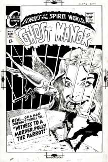Rocco "Rocke" Mastroserio - Ghost Manor #2 Silver Age Large Art Horror Cover! (1968)